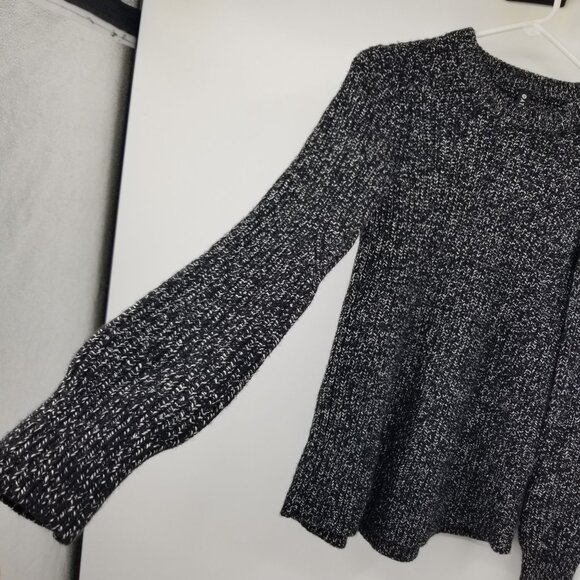 Athleta Sierra Women's Grey Chunky Crewneck Sweater XS Athleisure Winter Active - Picture 10 of 11